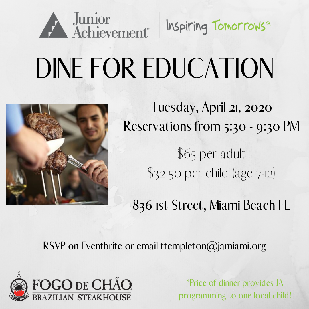 Dine for Education at Fogo de Chao - POSTPONED