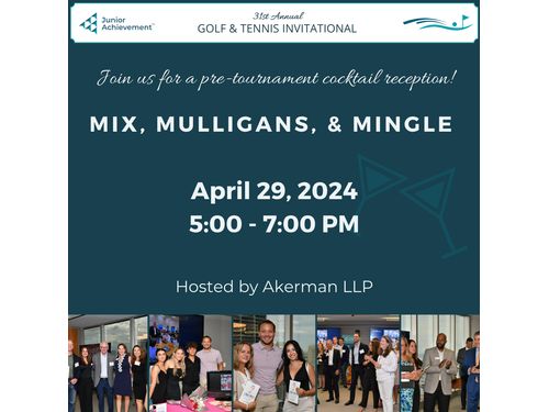 Mix, Mulligans, & Mingle VIP Cocktail Reception